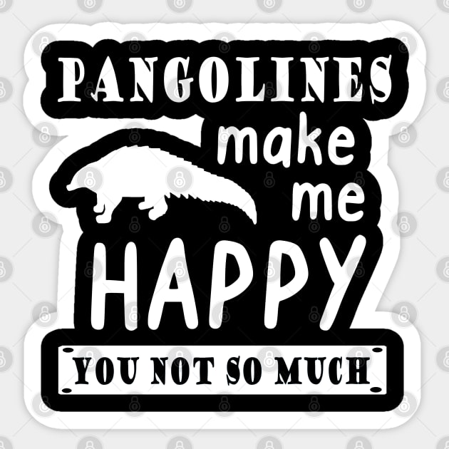 Pangolin Happy love respect pangolin Sticker by FindYourFavouriteDesign